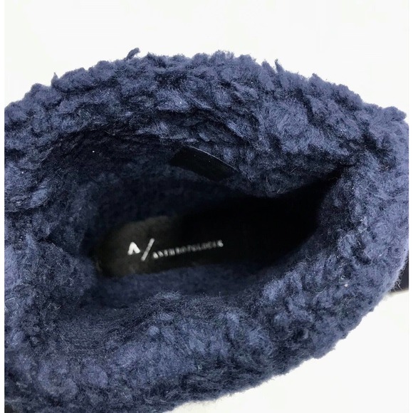 Anthropologie Louise Suede Sherpa Lined Cuffed Ankle Boot - Picture 10 of 14